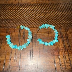 Turquoise Hoop Earrings